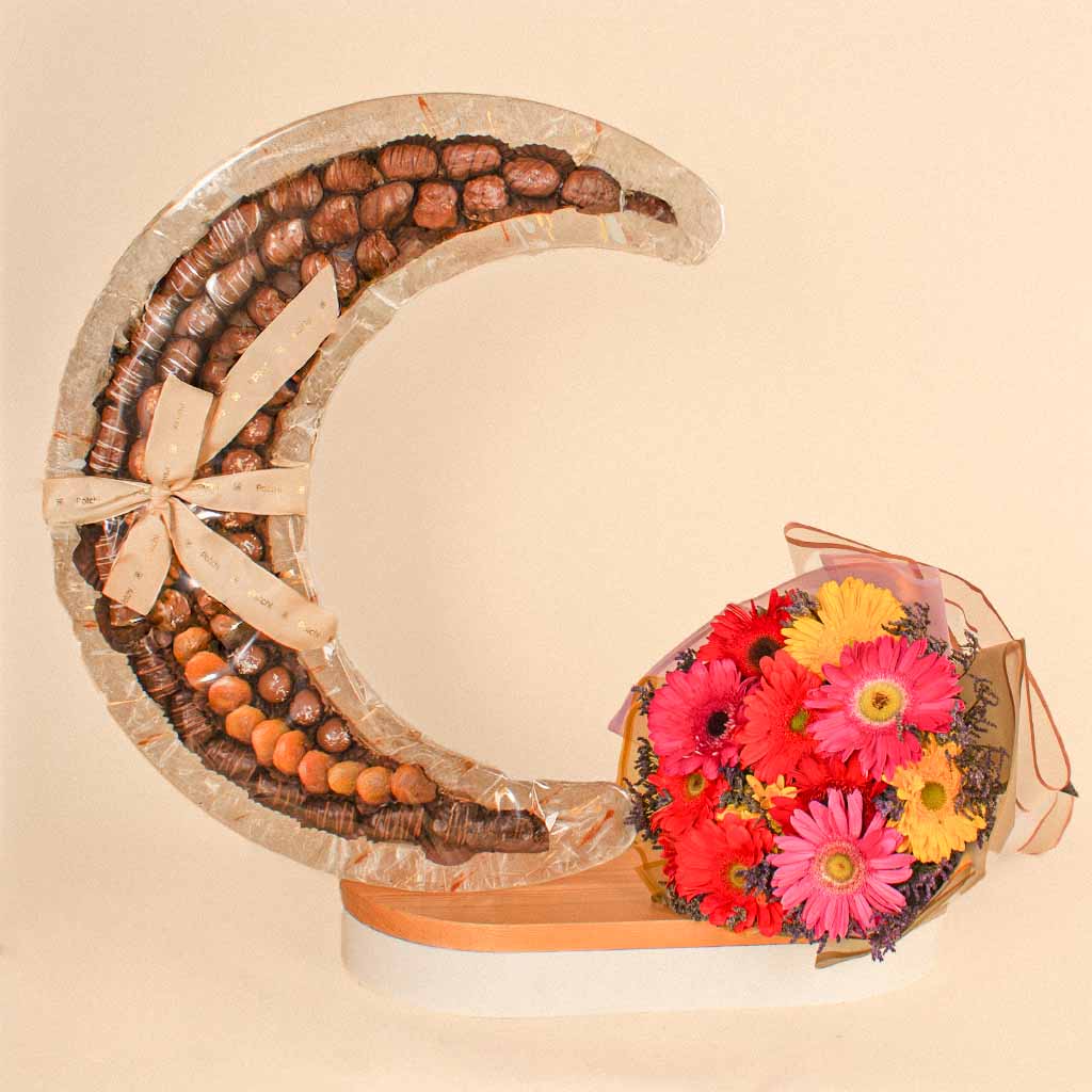 Patchi Chocolate Crescent | Gerbera Flower Bouquet Your Best Way to ...