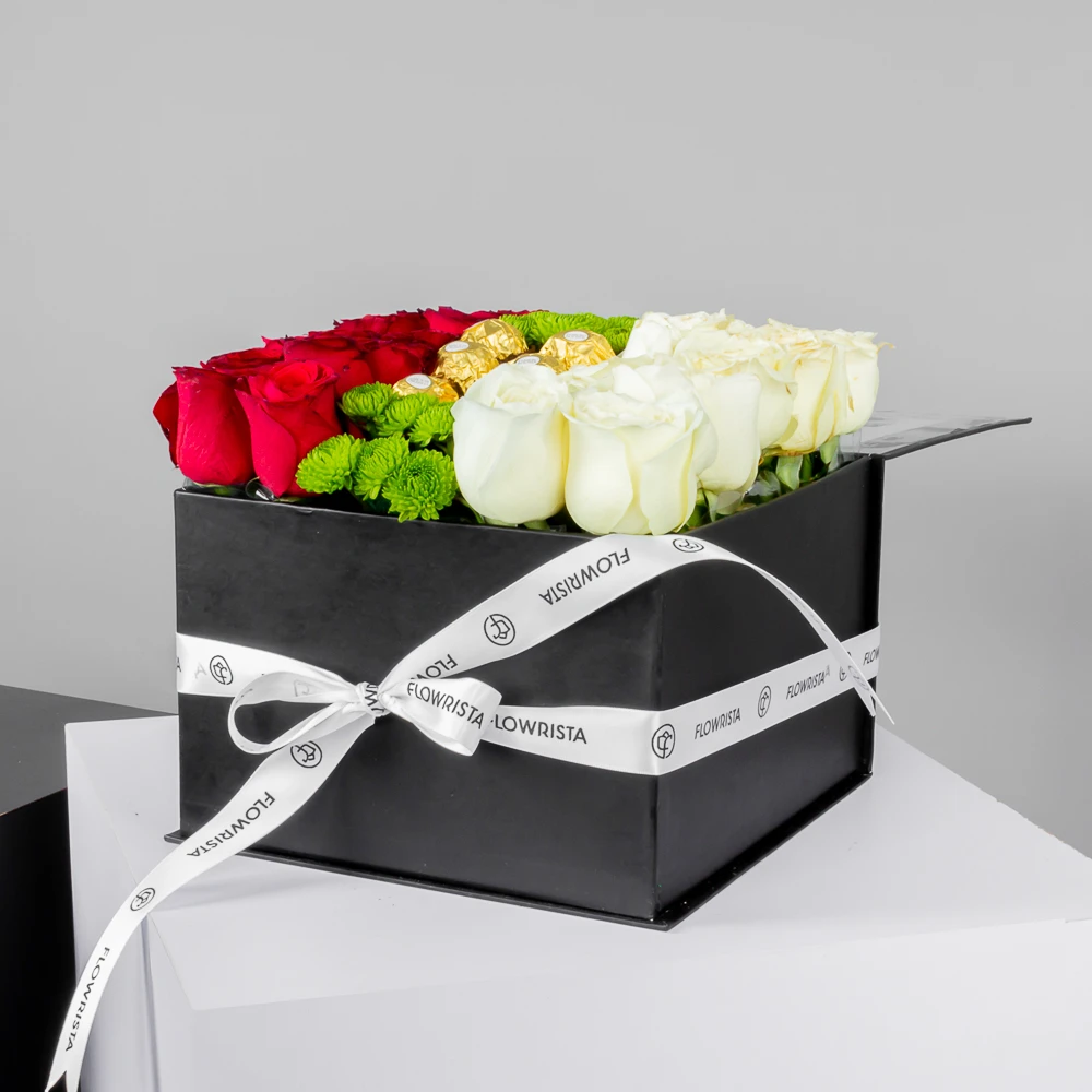 Chocolate and roses box