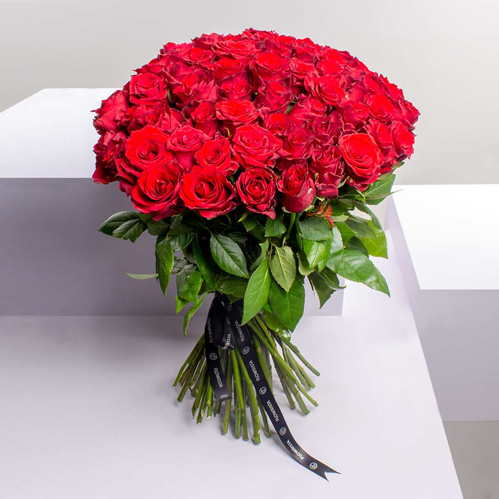 80 Roses Your Best Way to Same Day Flowers Delivery Online | Flowrista